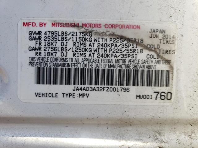JA4AD3A32FZ001796 Mitsubishi Outlander Se