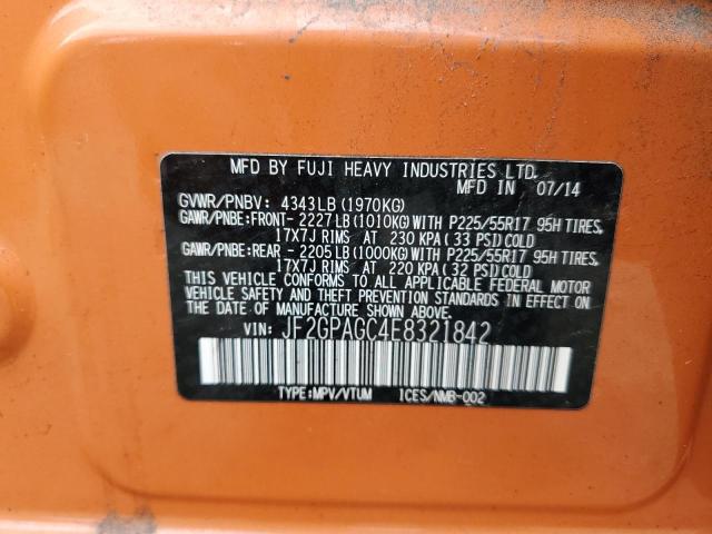 JF2GPAGC4E8321842 Subaru Xv Crosstrek 2.0 Limited