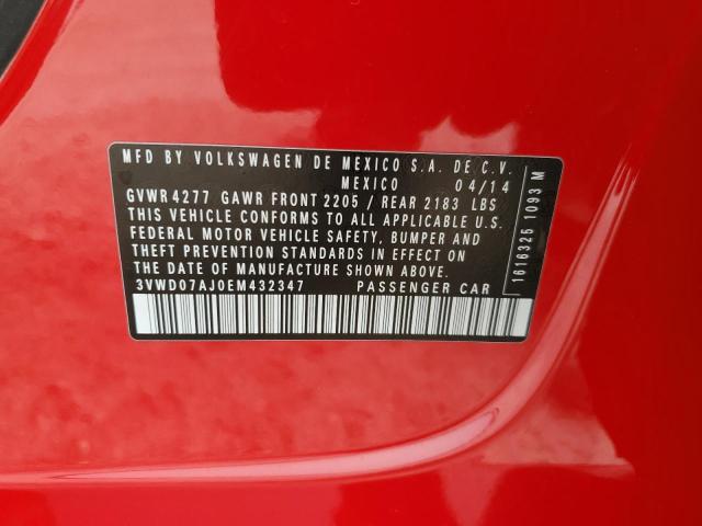 3VWD07AJ0EM432347 Volkswagen JETTA SE