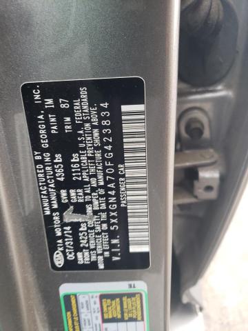 5XXGN4A70FG423834 KIA OPTIMA EX