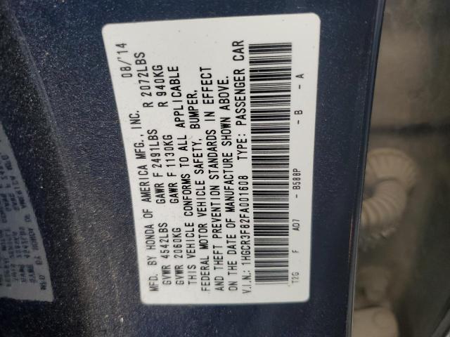 1HGCR3F82FA001608 Honda ACCORD EXL