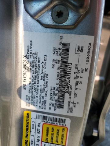 3FA6P0CD4LR115313 Ford FUSION SEL
