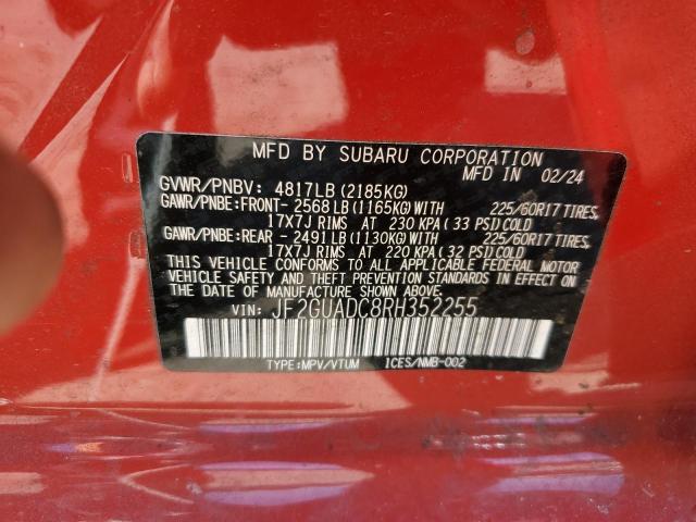 JF2GUADC8RH352255 Subaru Crosstrek Premium