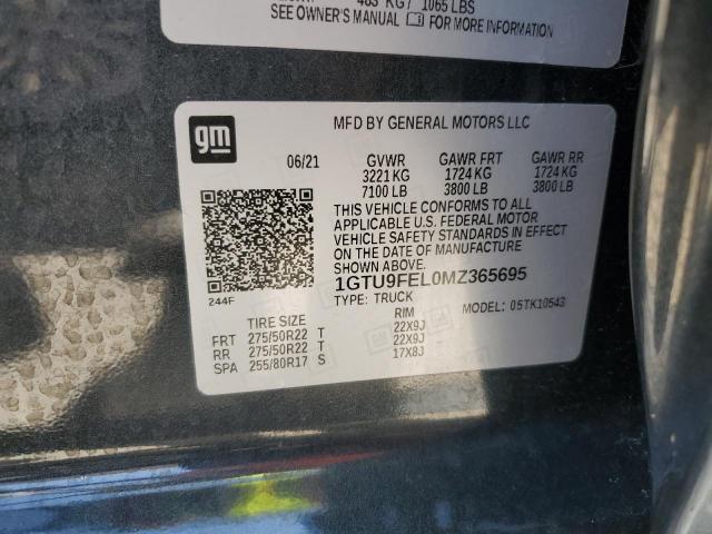 1GTU9FEL0MZ365695 GMC SIERRA K15