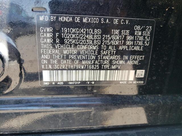 3CZRZ1H79RM716825 Honda Hr-v Exl