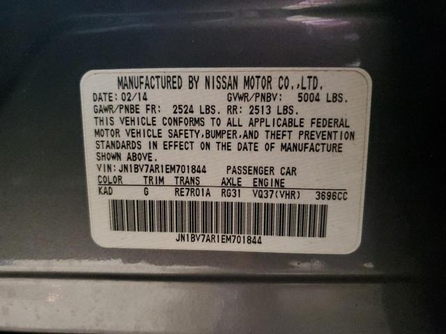 JN1BV7AR1EM701844 Infiniti Q50 BASE