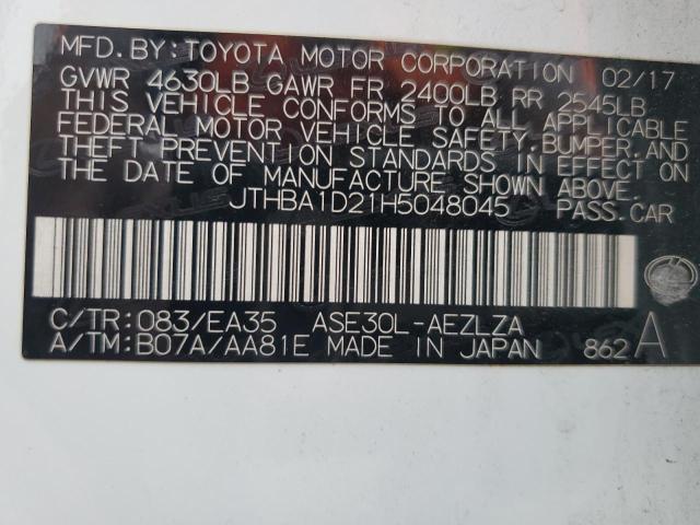 JTHBA1D21H5048045 Lexus IS 200T