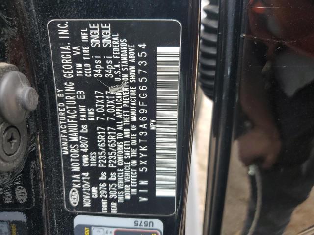 5XYKT3A69FG657354 KIA SORENTO LX