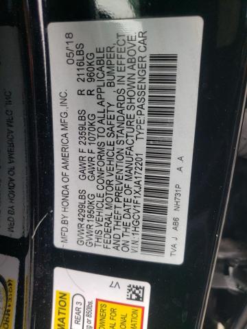 1HGCV1F1XJA172201 Honda ACCORD LX