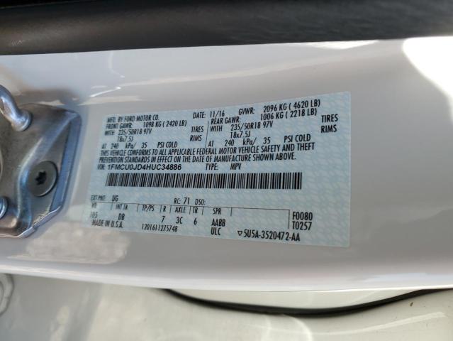 1FMCU0JD4HUC34886 Ford Escape Titanium