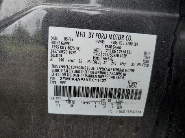 2FMPK4AP3KBC11427 Ford EDGE ST