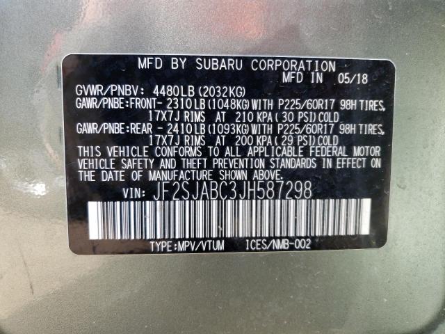 JF2SJABC3JH587298 Subaru Forester 2.5i