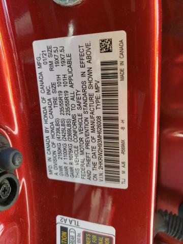 2HKRW2H93MH626008 Honda Cr-v Touring