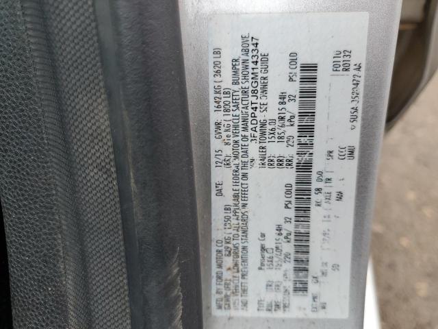 3FADP4TJ8GM143347 Ford FIESTA S