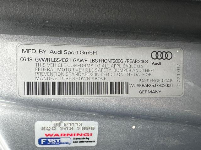 WUAKBAFX5J7902006 Audi R8 5.2 Plus Quattro