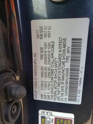 5J6RW2H80HL054558 Honda CR-V EXL