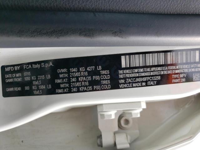 ZACCJABH9FPC13258 Jeep Renegade Latitude