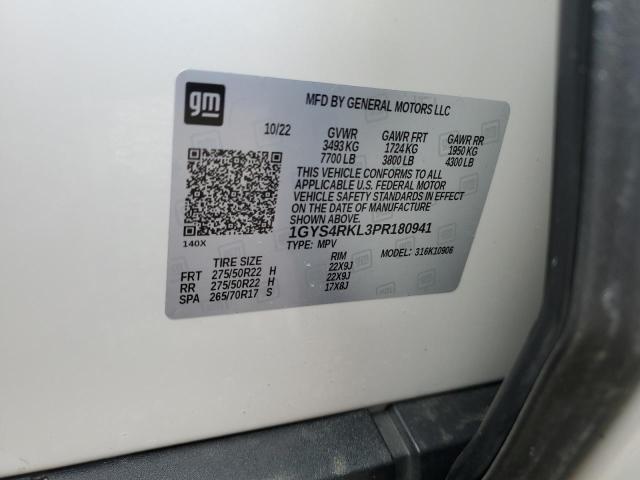 1GYS4RKL3PR180941 Cadillac Escalade Esv Sport Platinum