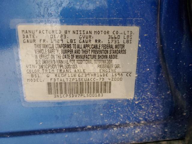 3N1CP5DV7PL500183 Nissan KICKS SR