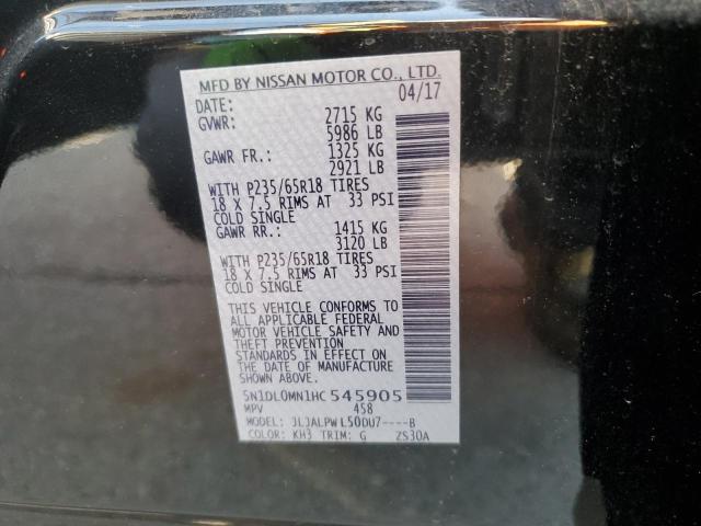 5N1DL0MN1HC545905 Infiniti QX60