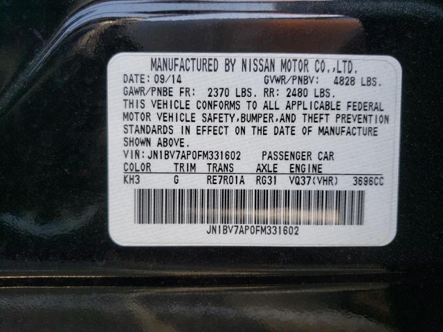 JN1BV7AP0FM331602 Infiniti Q50 BASE
