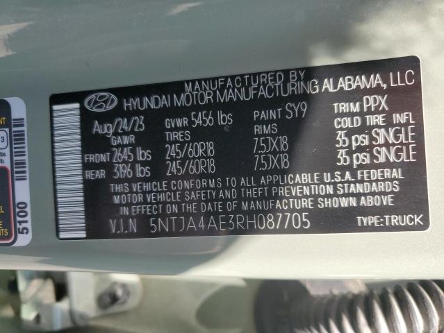 5NTJA4AE3RH087705 Hyundai Santa Cruz Se