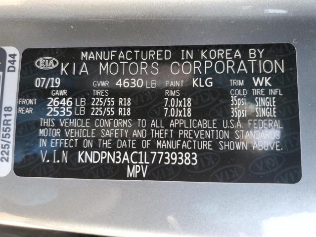 KNDPN3AC1L7739383 KIA Sportage Ex