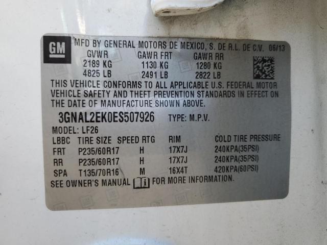 3GNAL2EK0ES507926 Chevrolet CAPTIVA LS