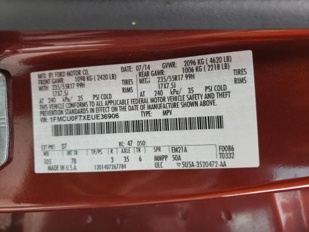 1FMCU0F7XEUE36906 Ford ESCAPE S