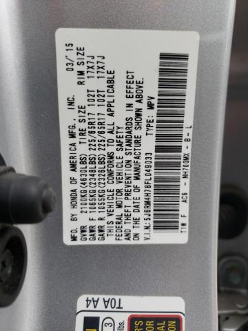 5J6RM4H78FL049033 Honda CR-V EXL