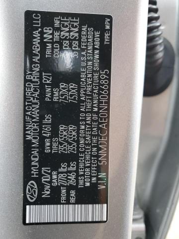 5NMJECAE0NH066895 Hyundai Tucson Limited