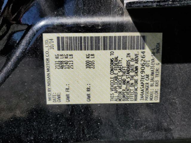 1N4AA5AP7EC906264 Nissan MAXIMA S