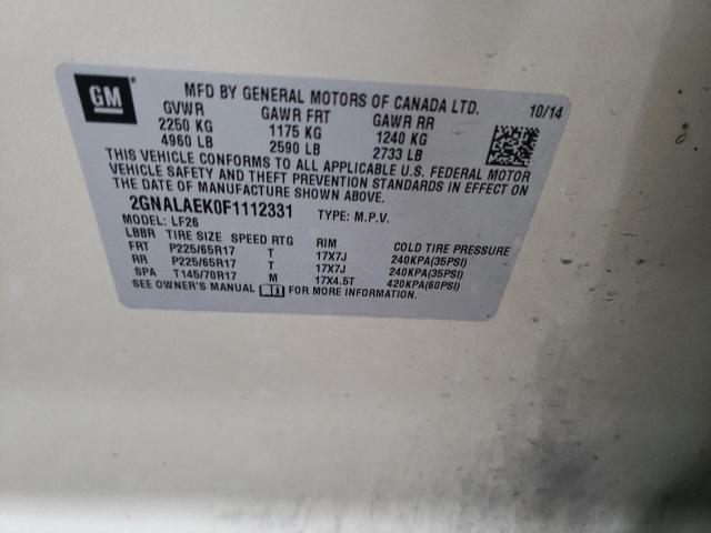 2GNALAEK0F1112331 Chevrolet EQUINOX LS