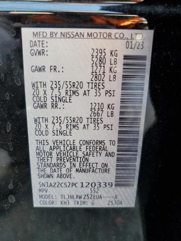 5N1AZ2CS2PC120339 Nissan MURANO SL