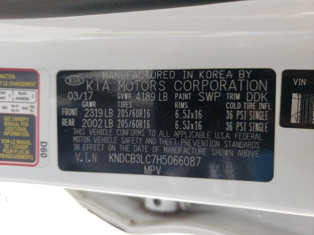 KNDCB3LC7H5066087 KIA NIRO FE