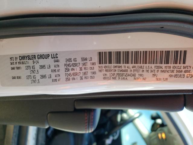 1C4PJMBS8FW544348 Jeep Cherokee Trailhawk