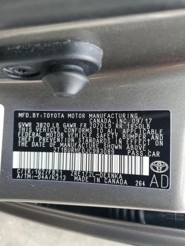 2T1BURHE0JC983089 Toyota COROLLA L