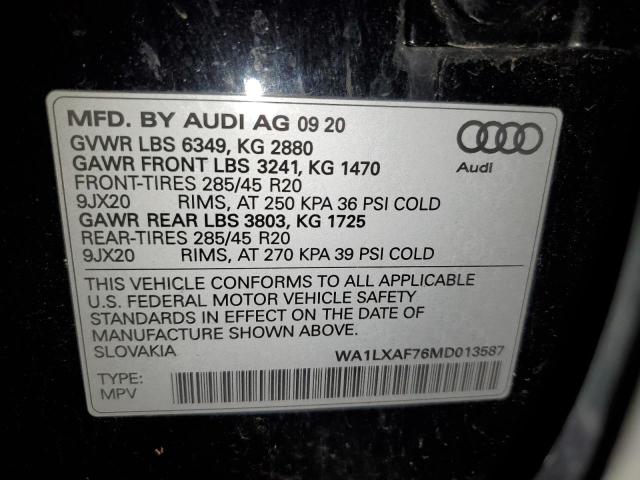WA1LXAF76MD013587 Audi Q7 Premium Plus