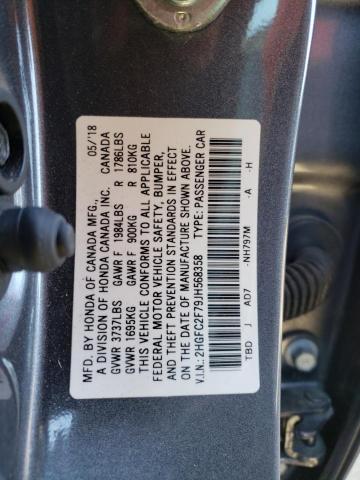 2HGFC2F79JH568358 Honda CIVIC EX