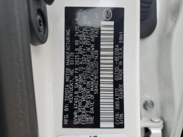 58ADZ1B10LU071428 Lexus ES 350