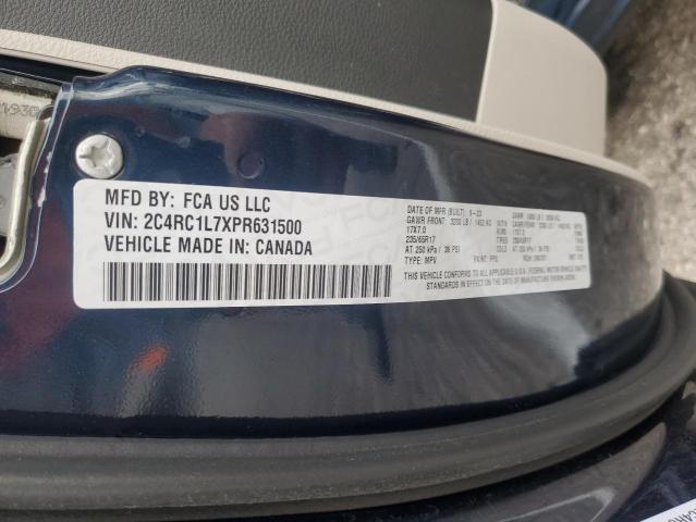 2C4RC1L7XPR631500 Chrysler Pacifica Hybrid Touring L