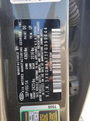 5XXGM4A71FG399644 KIA Optima Lx