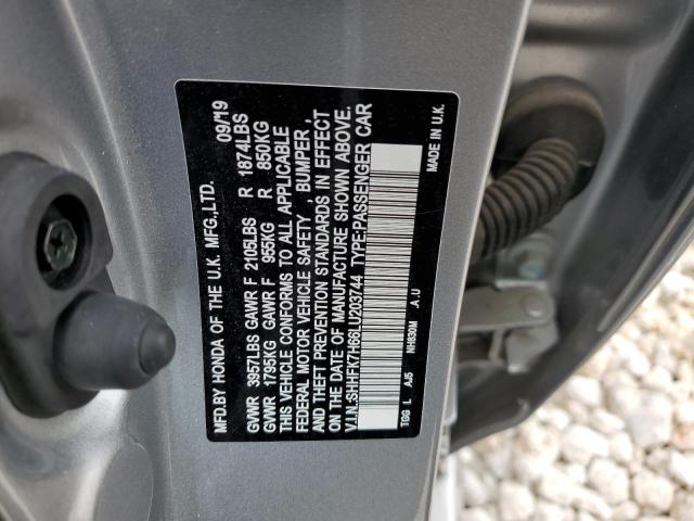 SHHFK7H66LU203744 Honda CIVIC EX