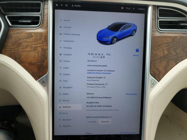 5YJSA1E22JF245875 Tesla MODEL S