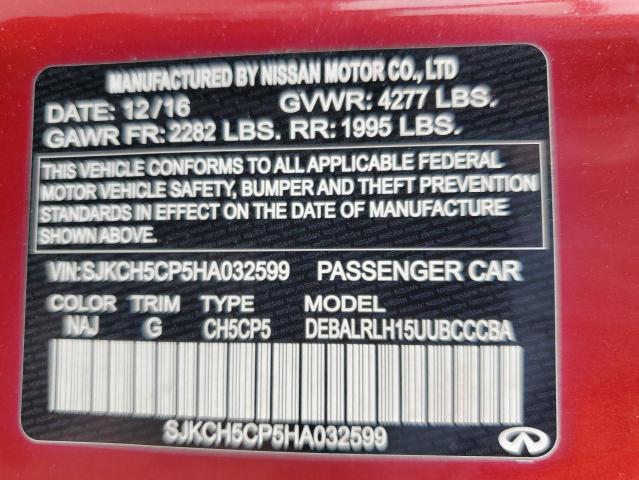 SJKCH5CP5HA032599 Infiniti QX30 BASE