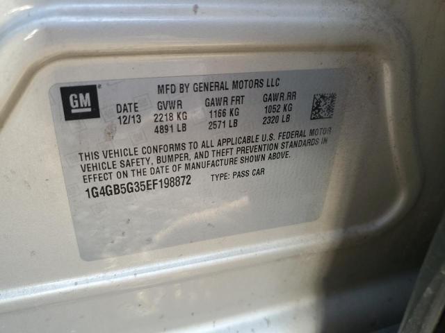 1G4GB5G35EF198872 Buick Lacrosse