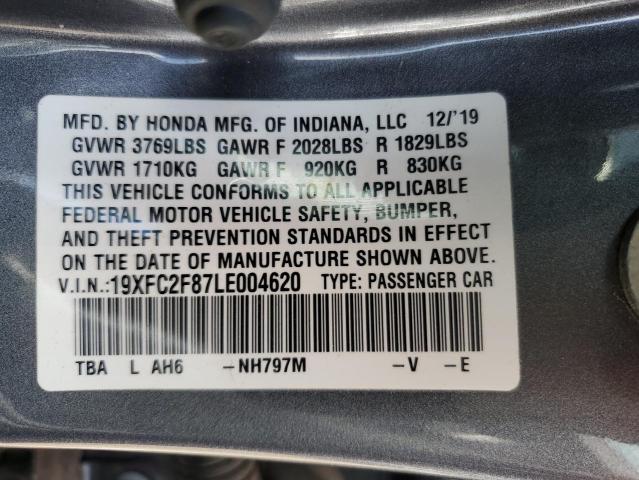 19XFC2F87LE004620 Honda Civic Sport