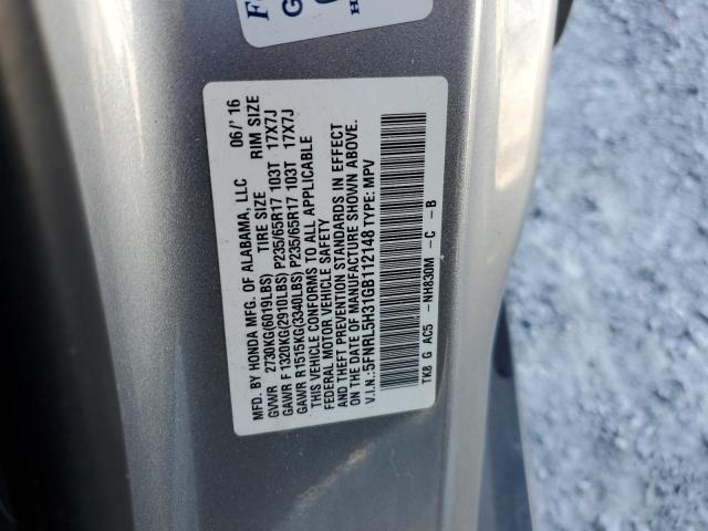 5FNRL5H31GB112148 Honda ODYSSEY SE