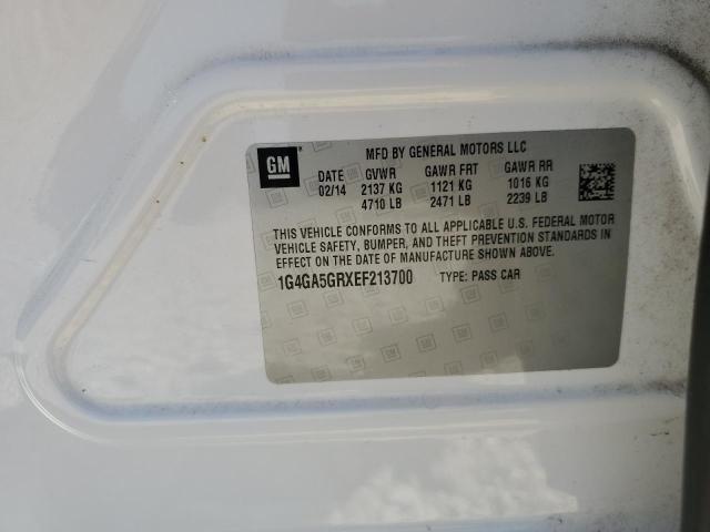 1G4GA5GRXEF213700 Buick Lacrosse