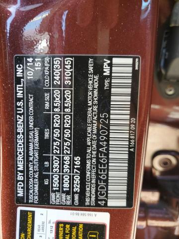 4JGDF6EE6FA490725 Mercedes-Benz Gl 450 4matic